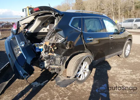 2016 Nissan Rogue Sv z USA, uszkodzony, nr VIN KNMAT2MV5GP663191